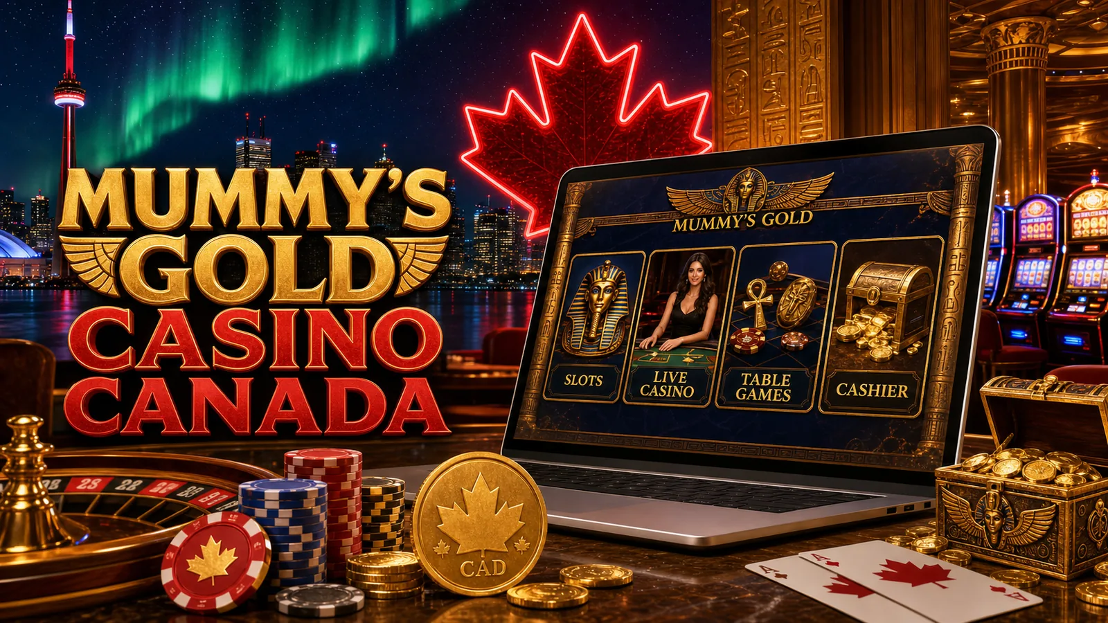 Mummy's Gold Casino Canada content image