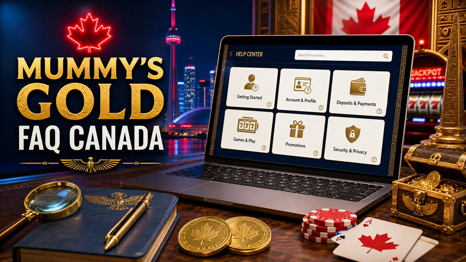Mummy's Gold Casino FAQ Canada content image