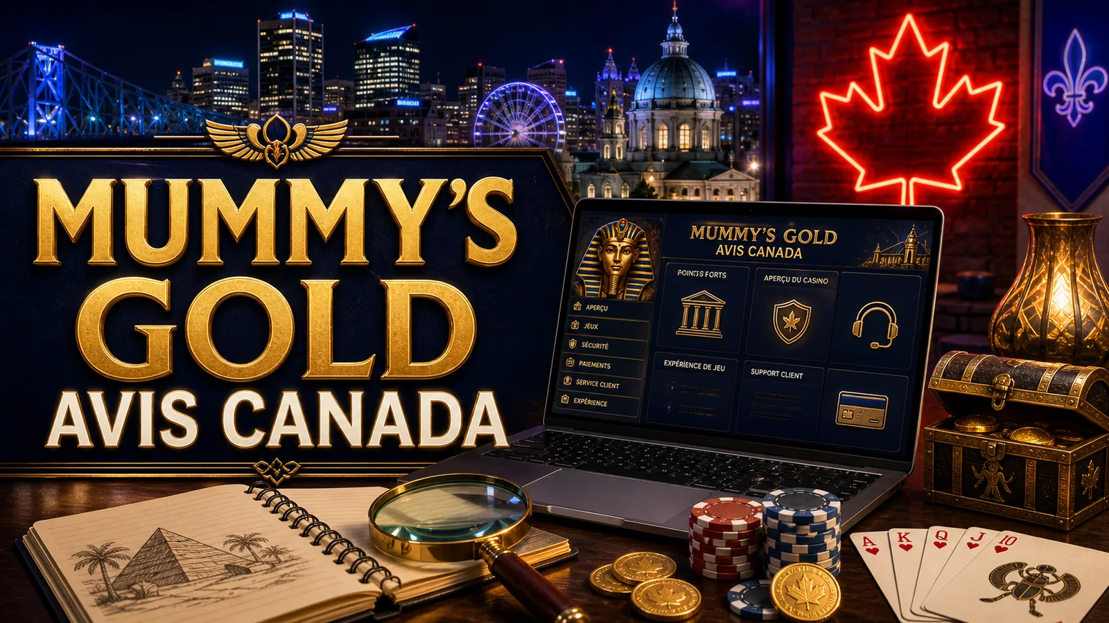 Mummy's Gold Casino avis Canada French review guide