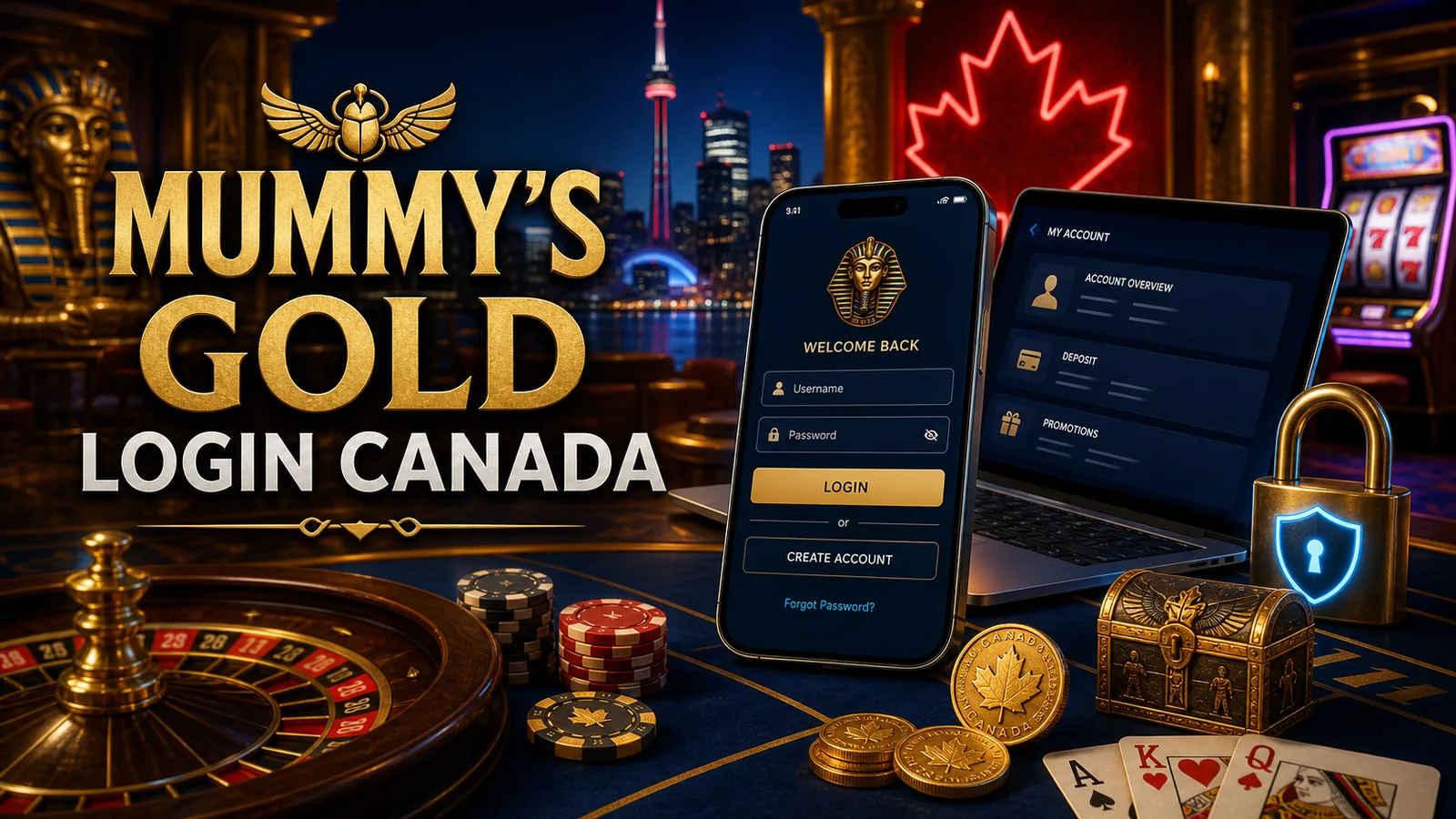 Mummy's Gold Casino Login Canada content image