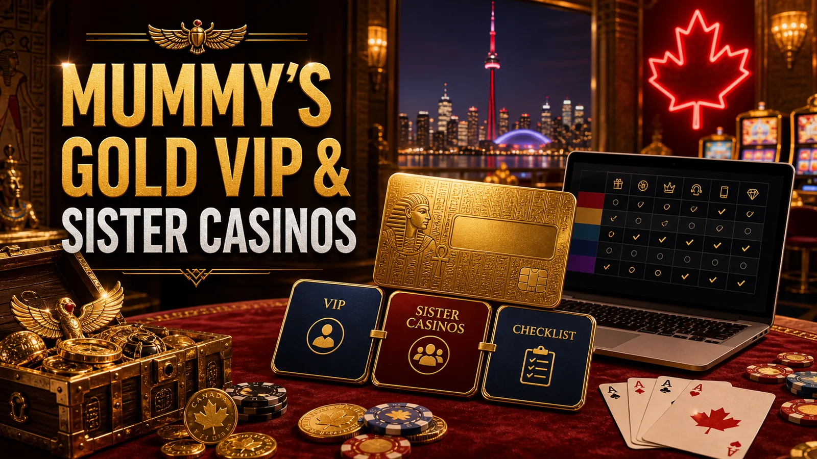 Mummy's Gold VIP Program and Sister Casinos content image